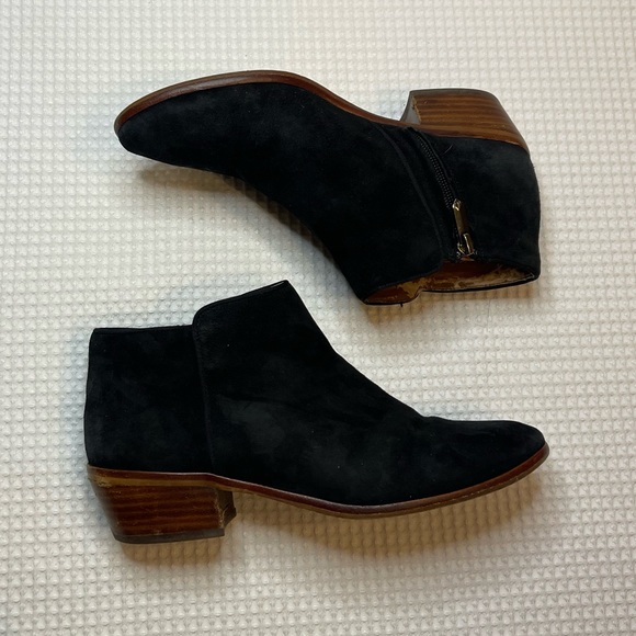 Sam Edelman Black Suede Ankle Boots - Picture 6 of 6